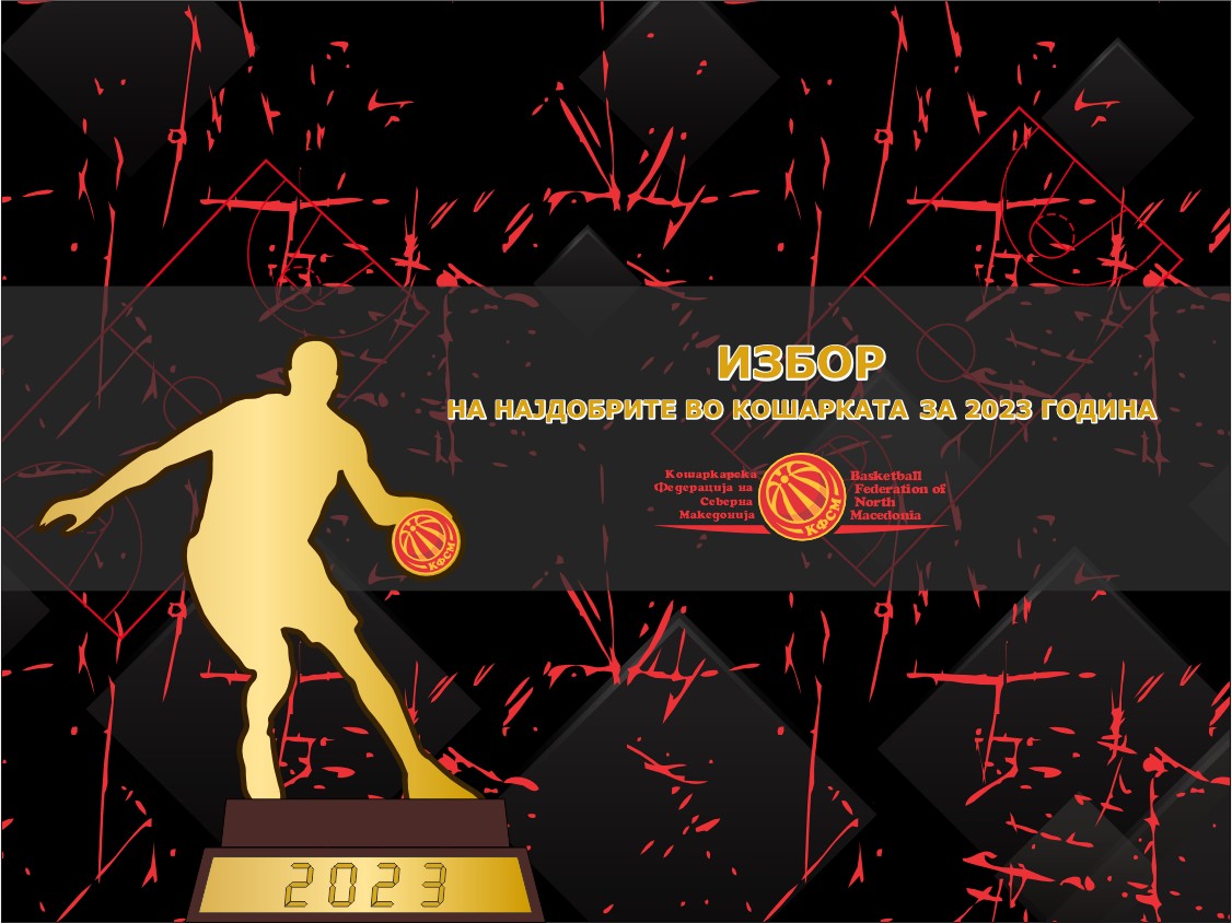 Македонската кошаркарска федерација ќе ги награди најдобрите за 2023 година