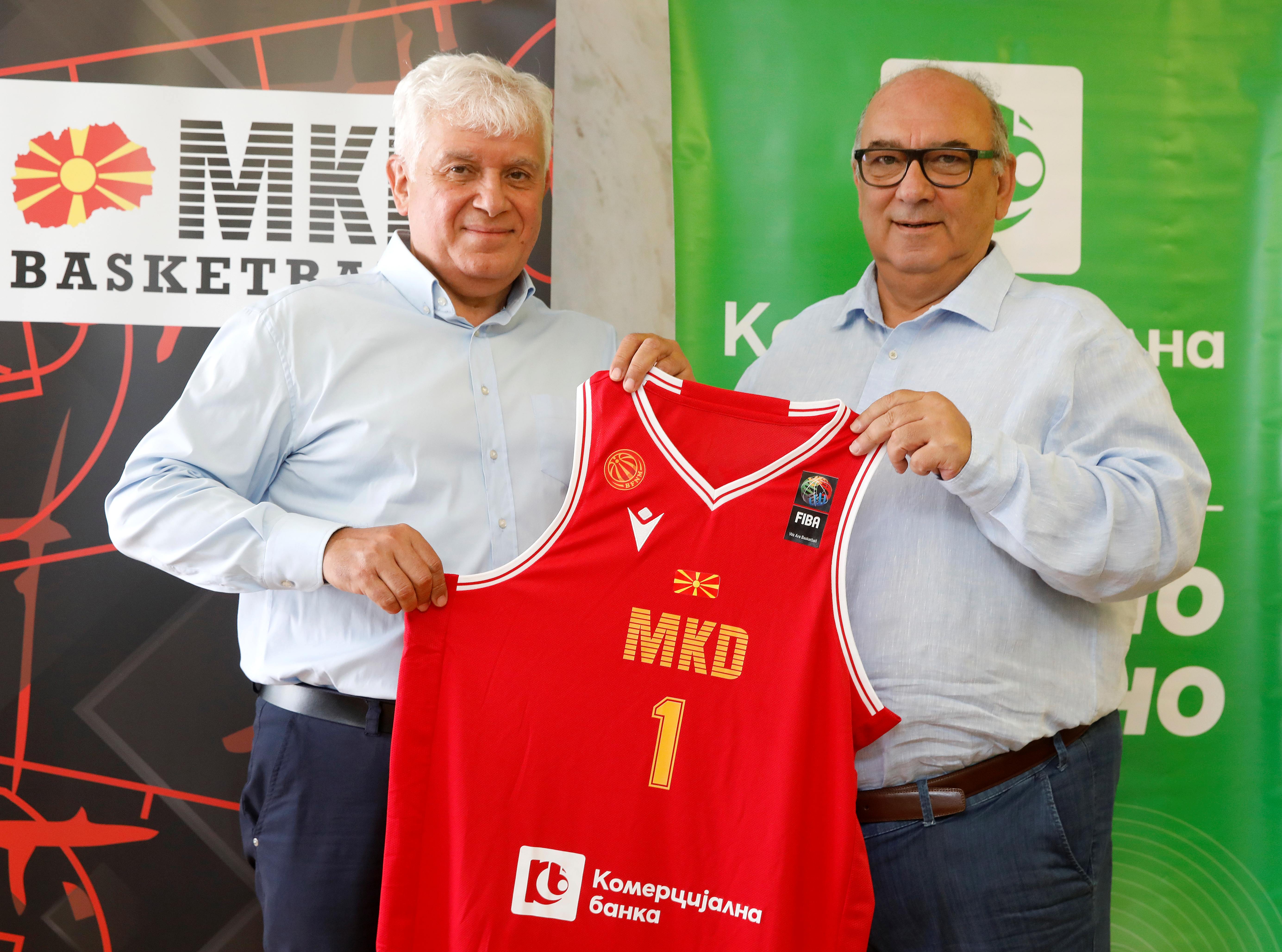 Заедно за нови успеси на машката кошаркарска репрезентација – Комерцијална банка Генерален спонзор на МКФ