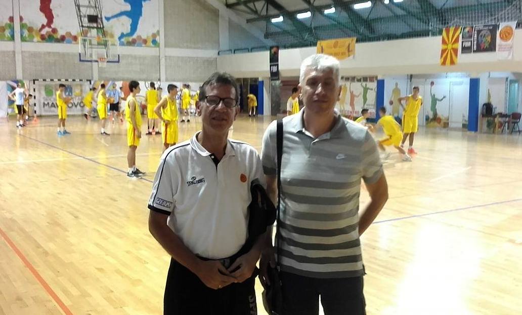 Марјан Лазовски и Ристо Јаневски го посетија кампот за млади кошаркари